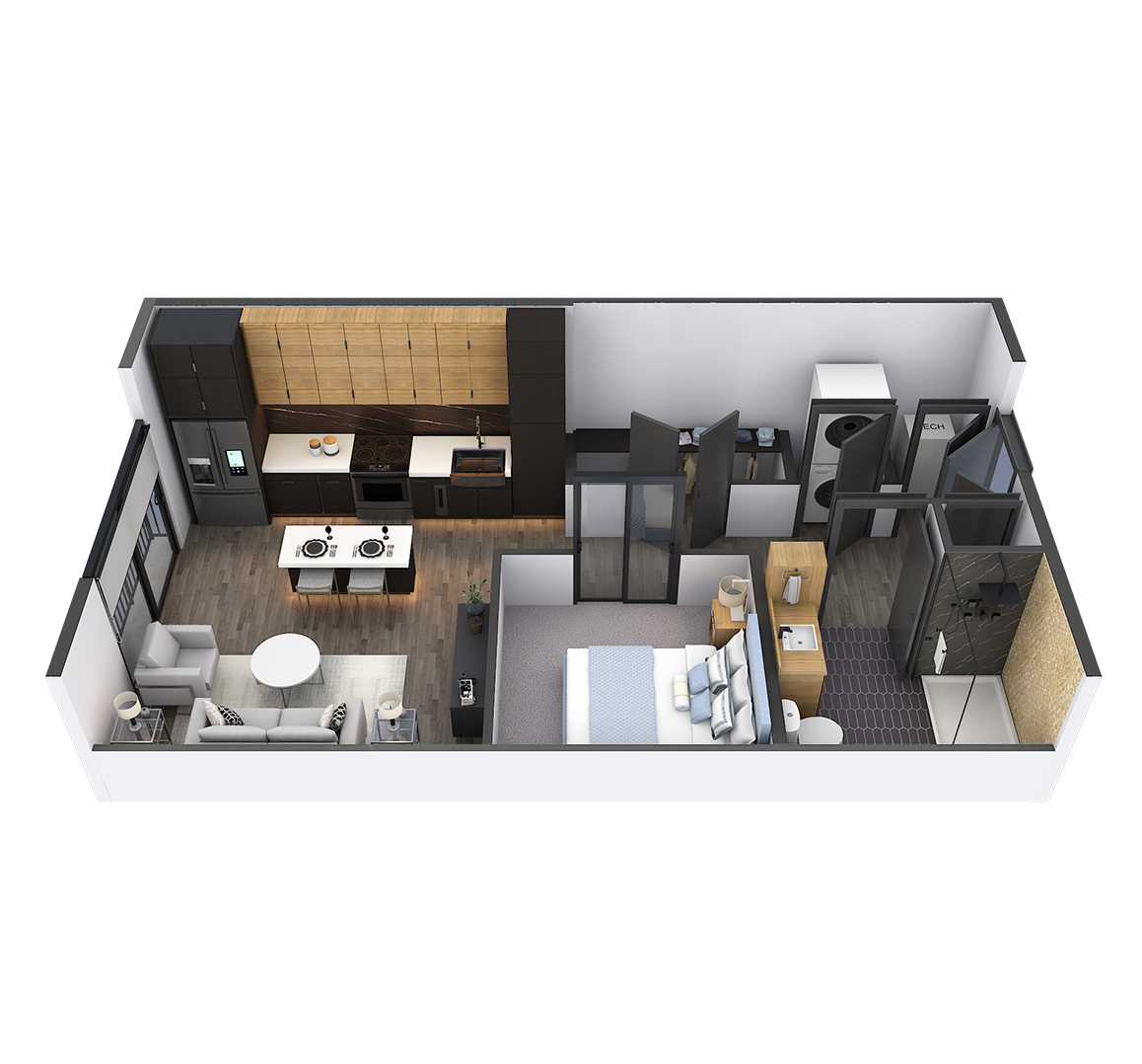 Studio 1 floor plan