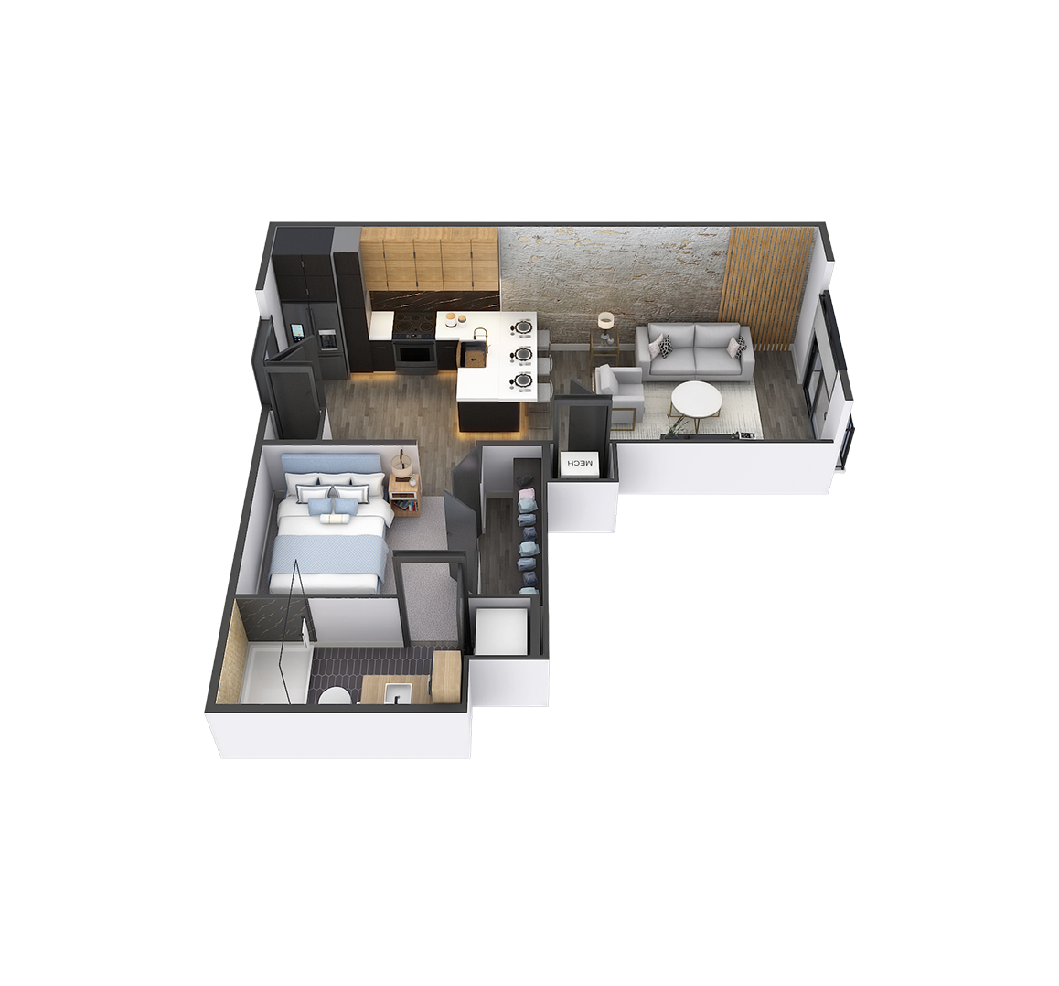 Studio 3 floor plan