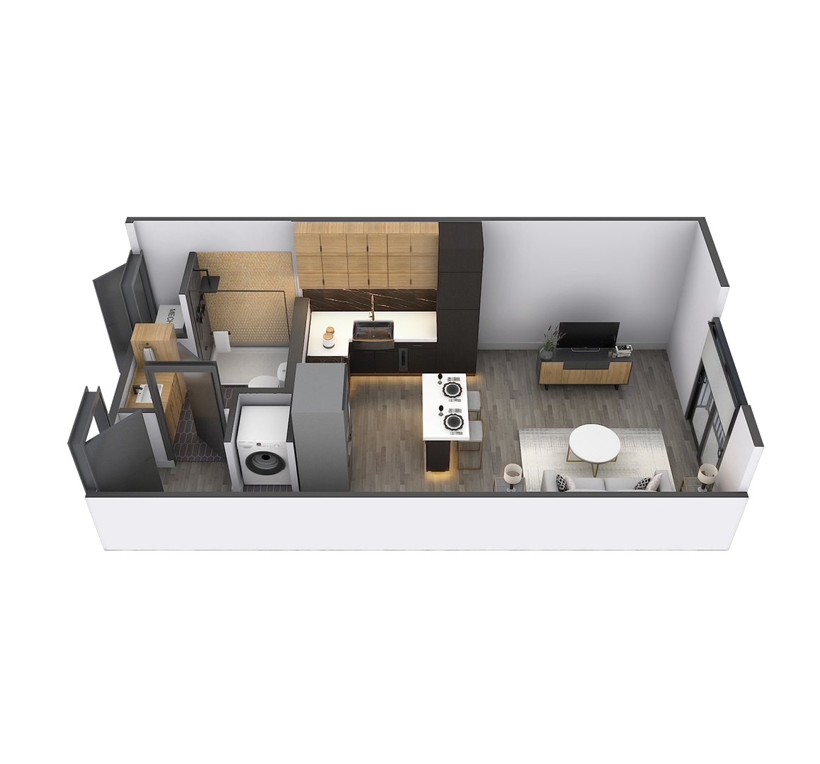Studio 4 floor plan