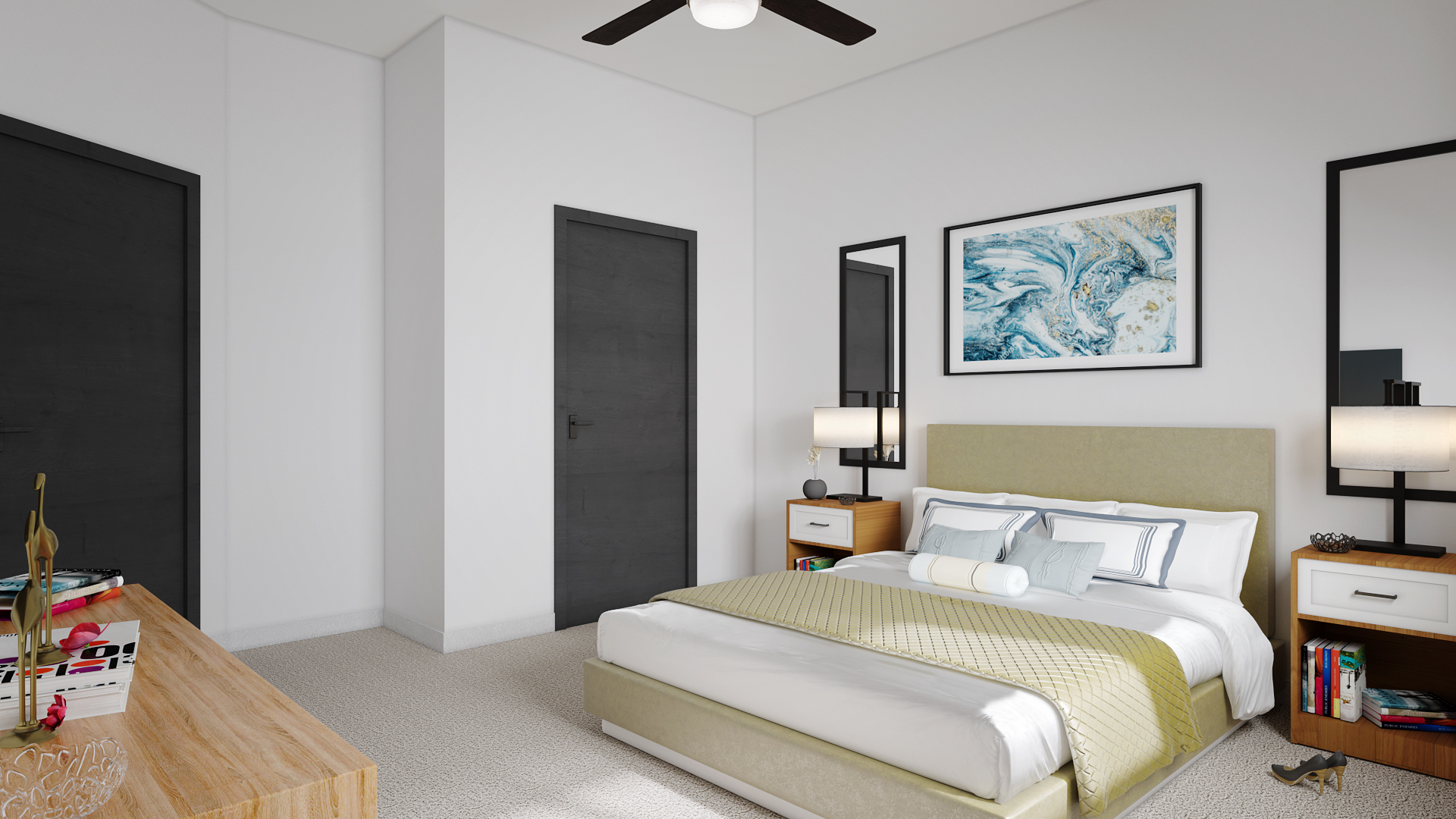 SoHo Apartments bedroom suite